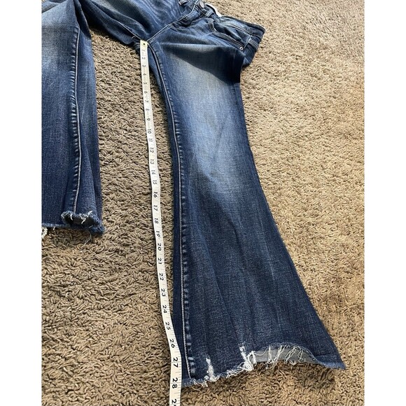 BKE Jeans Womens 26x29.5 Parker Universal Fit High Rise Super Flare Distressed - Picture 11 of 16
